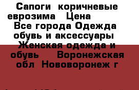 Сапоги ,коричневые еврозима › Цена ­ 1 000 - Все города Одежда, обувь и аксессуары » Женская одежда и обувь   . Воронежская обл.,Нововоронеж г.